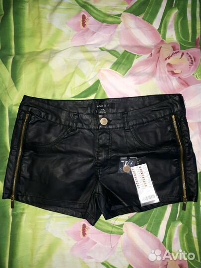 Шорты кож.зам