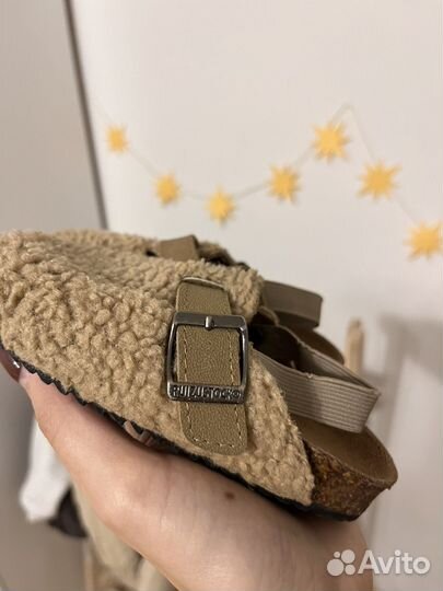 Сабо клоги детские плюшевые