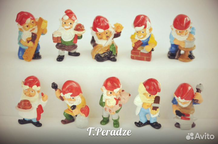 Серия Гномы мастеровые и другие серии из киндеров