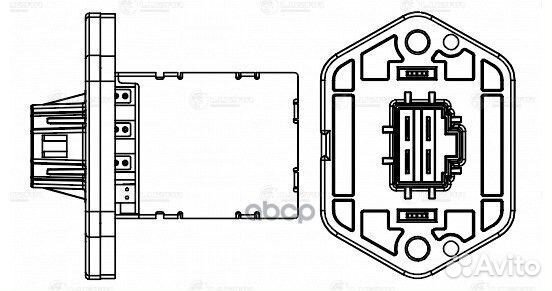 Резистор э/вент. отоп. KIA RIO II (05) (manual