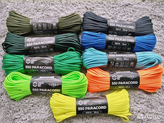 Паракорд и застежки на браслеты (Paracord 550 USA)