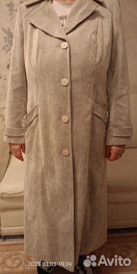 Плащ тренч женский 48 50. Вельвет