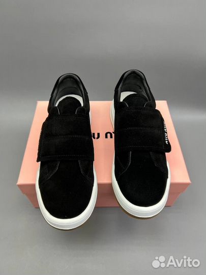 Кеды женские miu miu на липучке