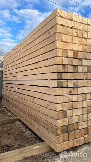 Брус обрезной строганый