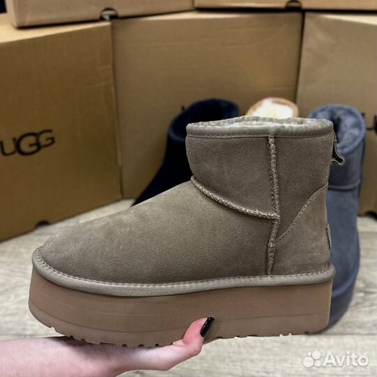 UGG Classic Mini II с массивной подошвой