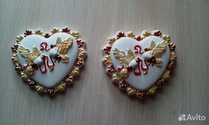 Свадебные голуби, голуби из гипса, гипс