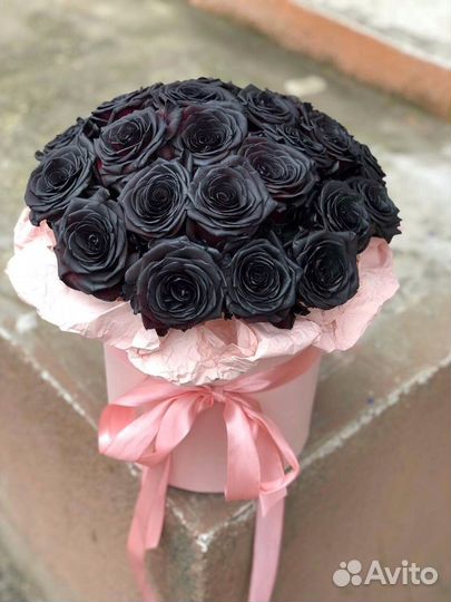 Чёрные розы Эквадор premium. Цветы. Букет
