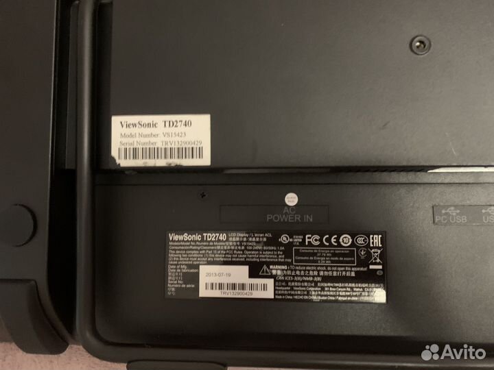 Сенсорный монитор viewsonic td2740