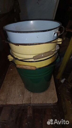 Ведра эмалированные