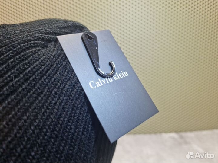 Шапка Calvin Klein чёрная премиум