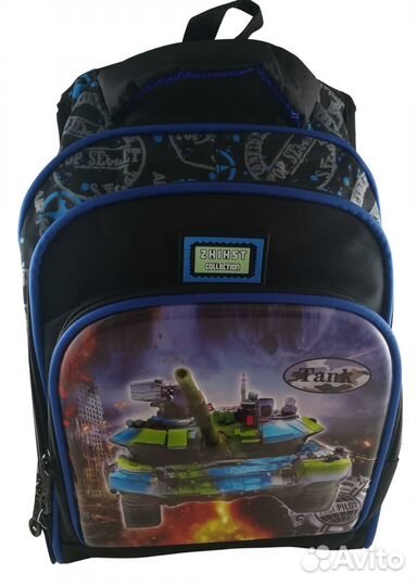 Рюкзак ортопедический школьный для мальчика Танк