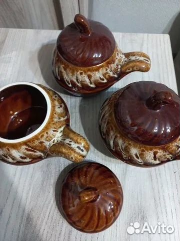 Горшочки для запекания,емкость для сахара, соли