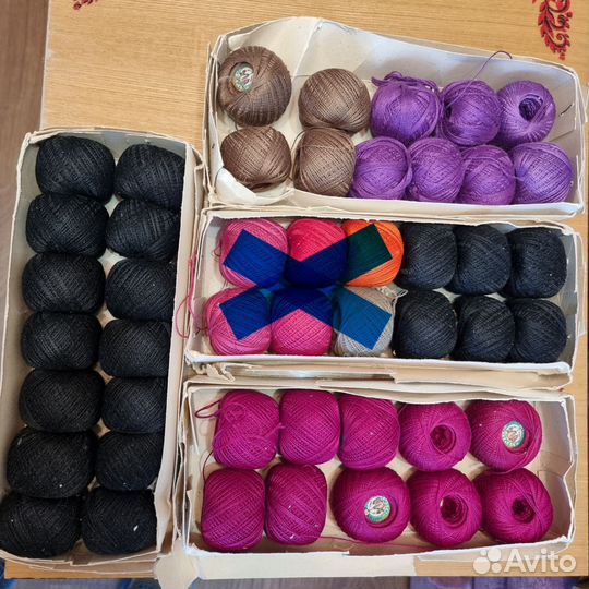Нитки для вязания ирис, хб