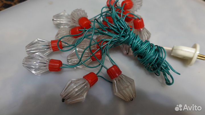 Елочная гирлянда СССР - Хрустальная