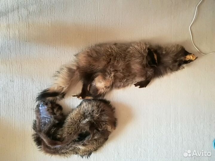 Шкура лисЫ, чернобурка,выделанная