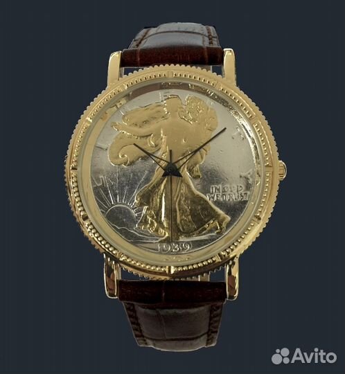 Часы серебряная монета доллар