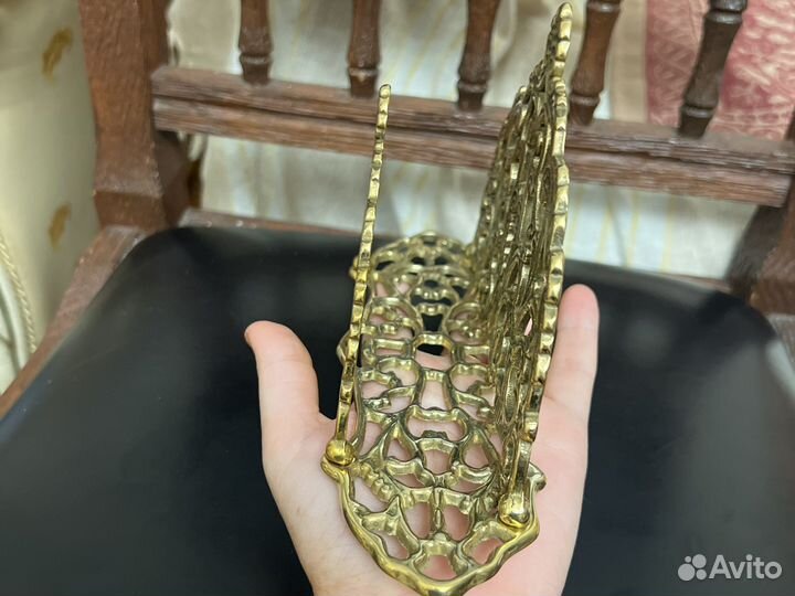 Салфетница из латуни