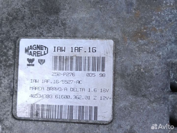 Блок эбу(мозги) на fiat brava на 1,6 мотор