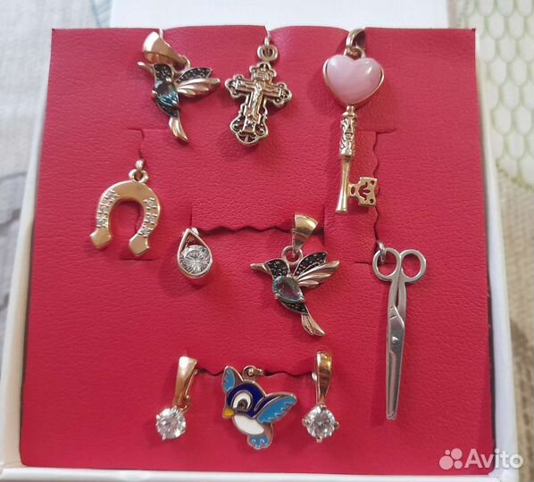 Подвеска серебро в позолоте