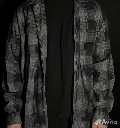 Серая винтажная рубашка