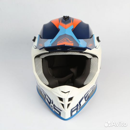 Шлем Acerbis Linear (Белый/Голубой, M)