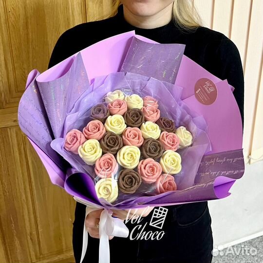 Букет из шоколадных роз подарок цветы