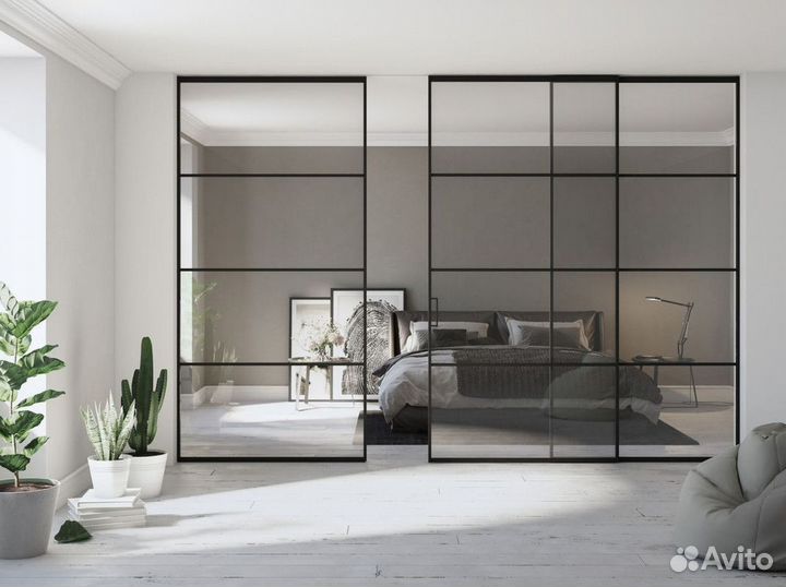 Межкомнатные перегородки из стекла