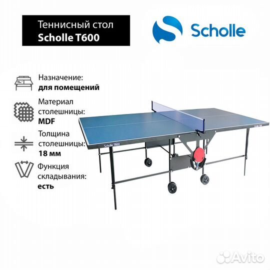 Теннисный стол scholle t750