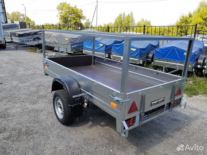 Прицеп сст-7132-2К 2,2х1,2 оцинк. тент высокий-М