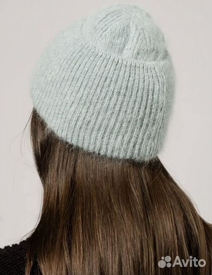 Комплект шапка и шарф из ангоры