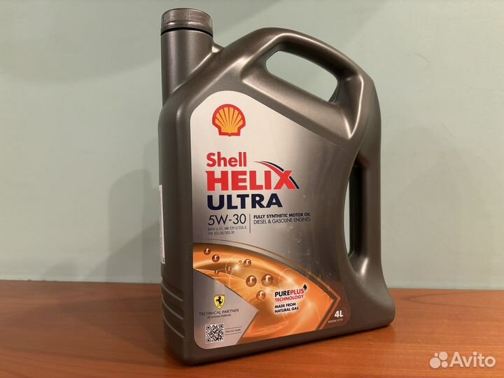 Shell helix ultra 5w30 SL A3/B4 4л, Германия