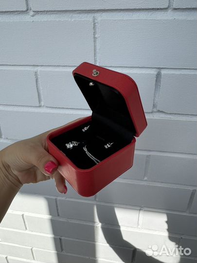 Серьги и подвеска серебро