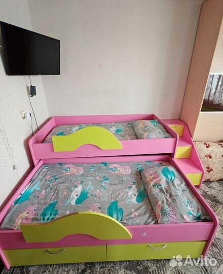 Двухъярусная кровать выдвижная