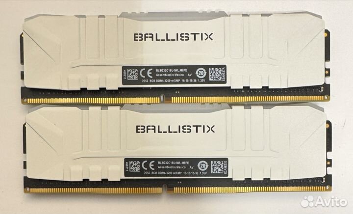 Оперативная память crucial ballistix ddr4 2x8