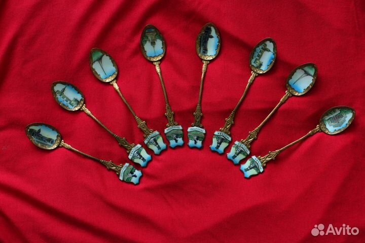 Набор ложек. 6 штук. Горячая эмаль