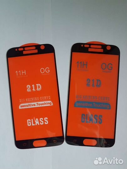 Защитное стекло Samsung S7, S6