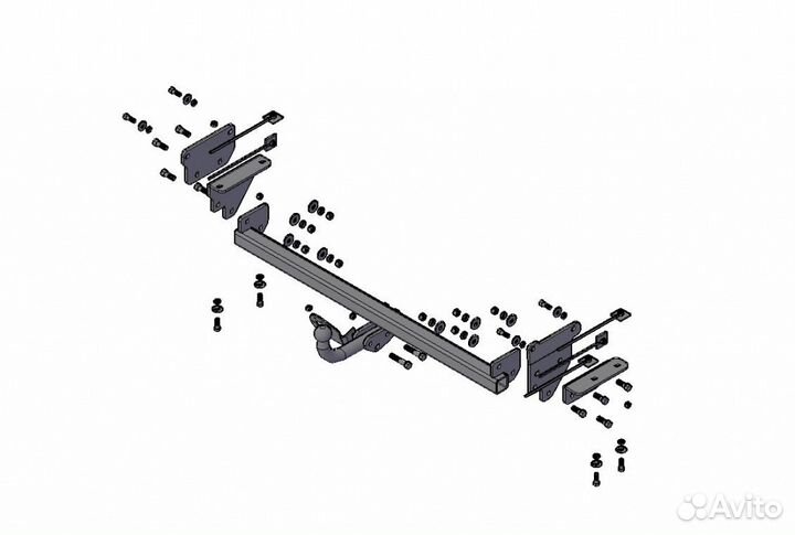 Фаркоп Ниссан / Nissan Qashqai 2007-2014 (кроме Ка