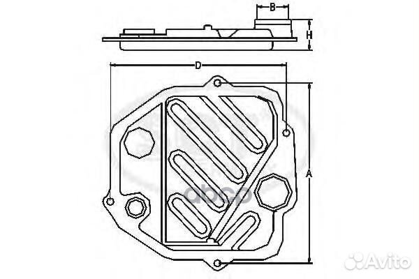 Nissan фильтр АКПП 3172841X03 / 3172841X01 / BV