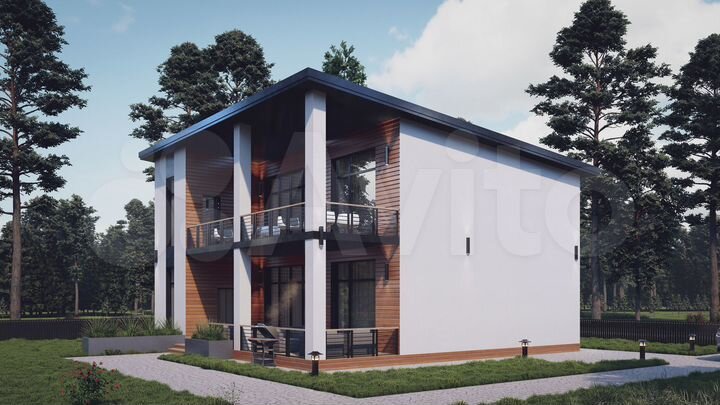 Дом 195 м² на участке 6,2 сот.