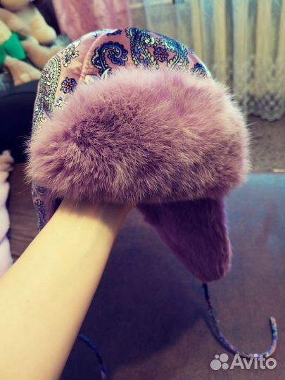 Шапка ушанка женская
