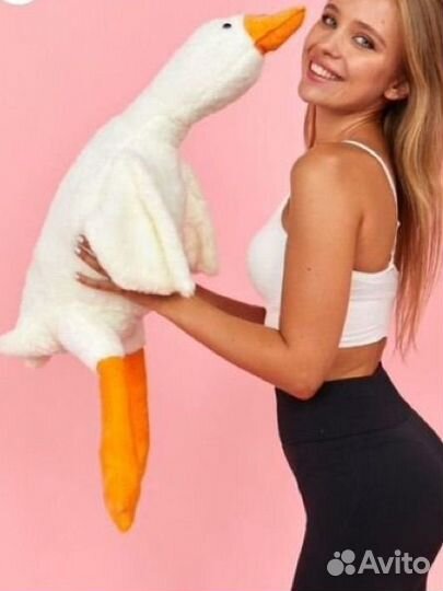 Гусь обнимусь мягкая игрушка подушка