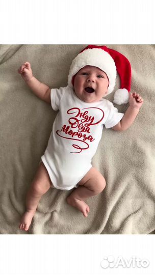 Новогоднее боди для новорожденных