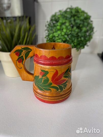 Пивная деревянная кружка. СССР