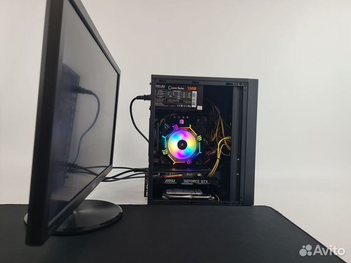 Полный игровой комплект intel 8/16 + MSI GTX 1660S