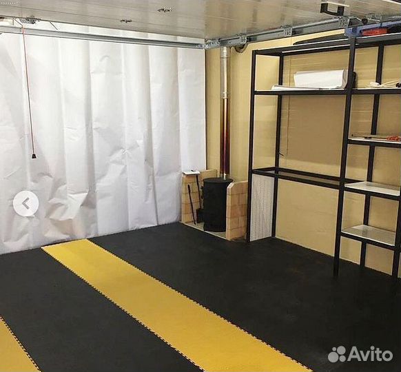 Пвх плитка для автосервиса