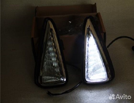 Camry 55 LED Фонари (дхо) в передний бампер Y9DO7