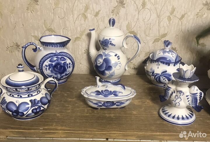 Посуда гжель советского производства