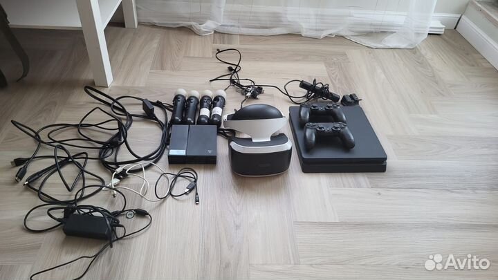 Ps4 slim,vr1+игры