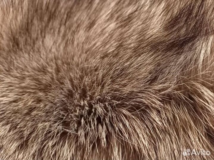 Меховой сьемный воротник-горжетка из чернобурки