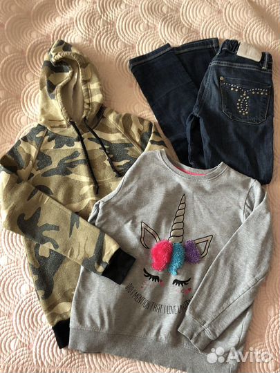 Детские вещи пакетом для девочек 140 146